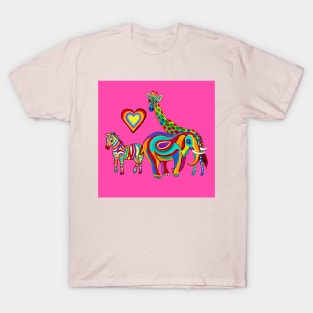 Rainbow Savanna (pink) T-Shirt